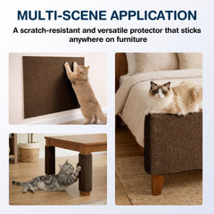 BOLIAN tear-resistant felt cat mat offers durable claw-friendly surface.