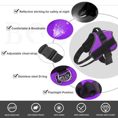 Bolux adjustable chest strap ensures a comfy growth fit for medium dogs.
