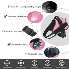 Bolux breathable adjustable harness with handle for easy outdoor control.