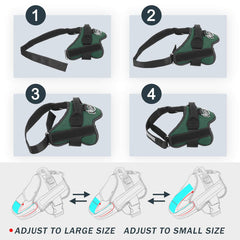 Bolux harness featuring a sturdy handle for better control.