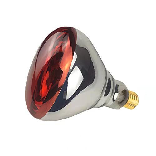 BONGBADA 250W red infrared heat lamp provides consistent warmth for pets and food service.