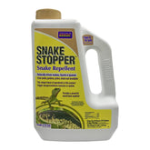 Bonide Snake Stopper bottle pour shows easy outdoor application in a yard