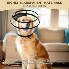 BONTHEE dog cone easy-adjustment to tailor the fit