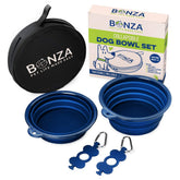 Bonza by Leash Boss collapsible dog bowl compact for travel.