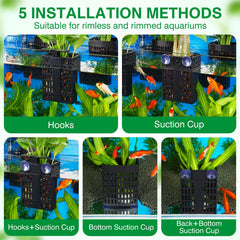 Borlech adjustable height supports flexible plant positioning from zero to nearly four inches.