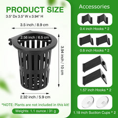 Borlech aquarium plant holder for edge mounting on tank rims for versatile setups.