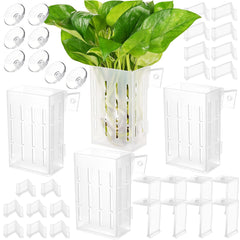 Borlech upgraded large aquarium plant holder side view with hook option for stable rimmed tanks.