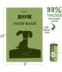 Botewo biodegradable poop bags roll set for eco-friendly daily use.