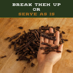 Small-dog reward with Bison Bits by Boulder Dog Food Company
