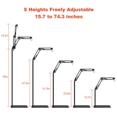 BOURDSERK lamp stand shows 360-degree rotation for precise lamp positioning