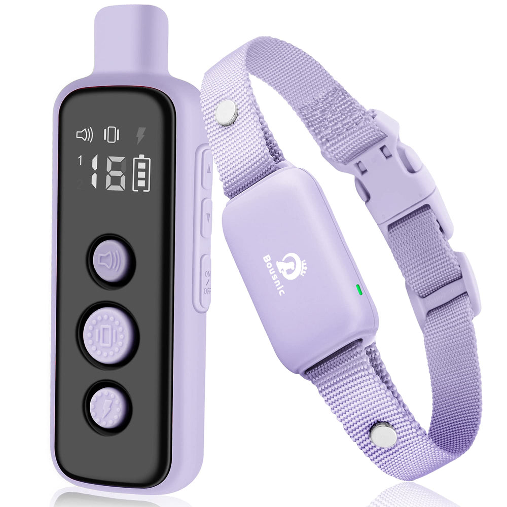 Bousnic shock collar receiver shown waterproof for outdoor training
