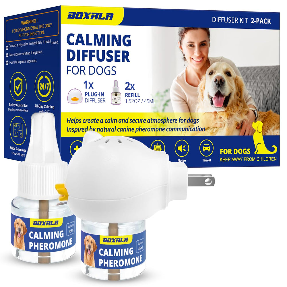 Boxala dog calming diffuser with advanced kit for anxious dogs