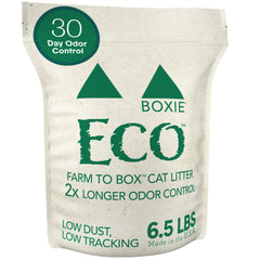 Boxiecat Eco Farm to Box product shot showing the 6.5 lb box and eco packaging.