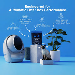 BoxiePro Bot demonstrates smooth operation in a self-cleaning litter box.