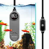 Boxtech 50W mini aquarium heater, front view showing compact design for small tanks.