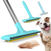 BoxZone 3-in-1 Carpet Rake lifts pet hair from sofas for easy cleanup.