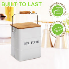 Brabtod airtight dog food canister showing secure seal