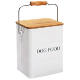 Brabtod dog food storage front view β airtight tin keeps kibble fresh