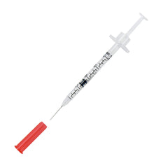Brandzig U-40 syringes needle close-up showing an ultra-fine tip for comfortable injections.