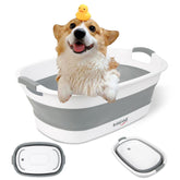 BREENHILL collapsible dog bath tub expanded size for small pets.