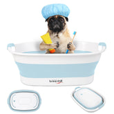 BREENHILL collapsible dog bath tub expanded interior for small pets