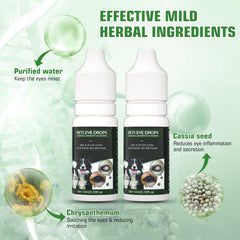 Brennenstuhl Cataract Drops in a pet care scene for dogs and other small animals.