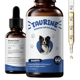 BrightBarki taurine dog drops bottle, easy daily heart support.