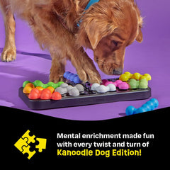 Brightkins Kanoodle Dog Edition sniffing action boosts enrichment and energy expenditure.
