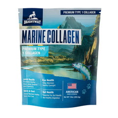 Brightway Pets wild-caught pollack collagen dog bottle offers premium joint and gut support