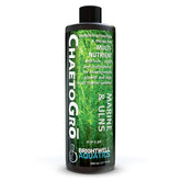 Brightwell ChaetoGro bottle being poured for precise dosing in marine tanks