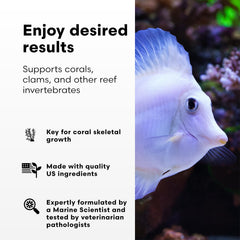 Kalk+2 powder helps aragonite balance to support coral calcification.