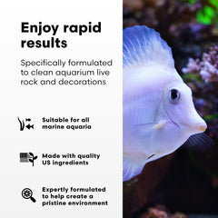 Brightwell Aquatics MicroBacter Clean being poured into aquarium during maintenance.