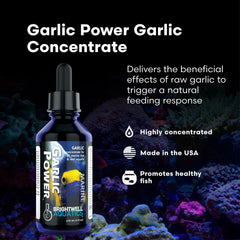 GarlicPower used to drench fish food for better palatability.