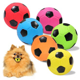 BRMDT 2-inch dog soccer ball toy front view for fetch engagement