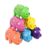 BRMDT six-pack squeaky pig toys for interactive play and chewing.