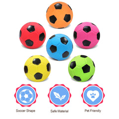 BRMDT dog soccer ball toy squeaker closeup for interactive play