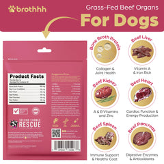 Brothhh Beef Organ Bone Broth Topper ready in a bowl to boost flavor.