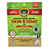 Brutus Broth Topper powder for meals, adds savory moisture to dog bowls.
