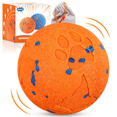 Bryxkla Interactive Dog Ball showing gentle rolling mode for calm indoor play.