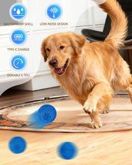 Bryxkla interactive dog ball obstacle avoidance helps navigate around furniture.