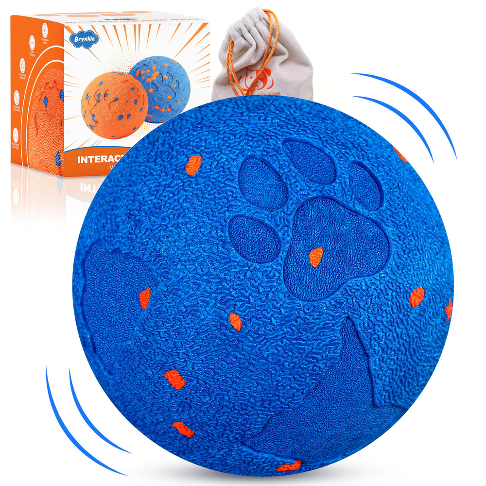 Bryxkla interactive dog ball top shell ensures safe assembly for indoor play.