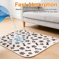 BScintilla anti-slip puppy pad stays securely in place on floors.