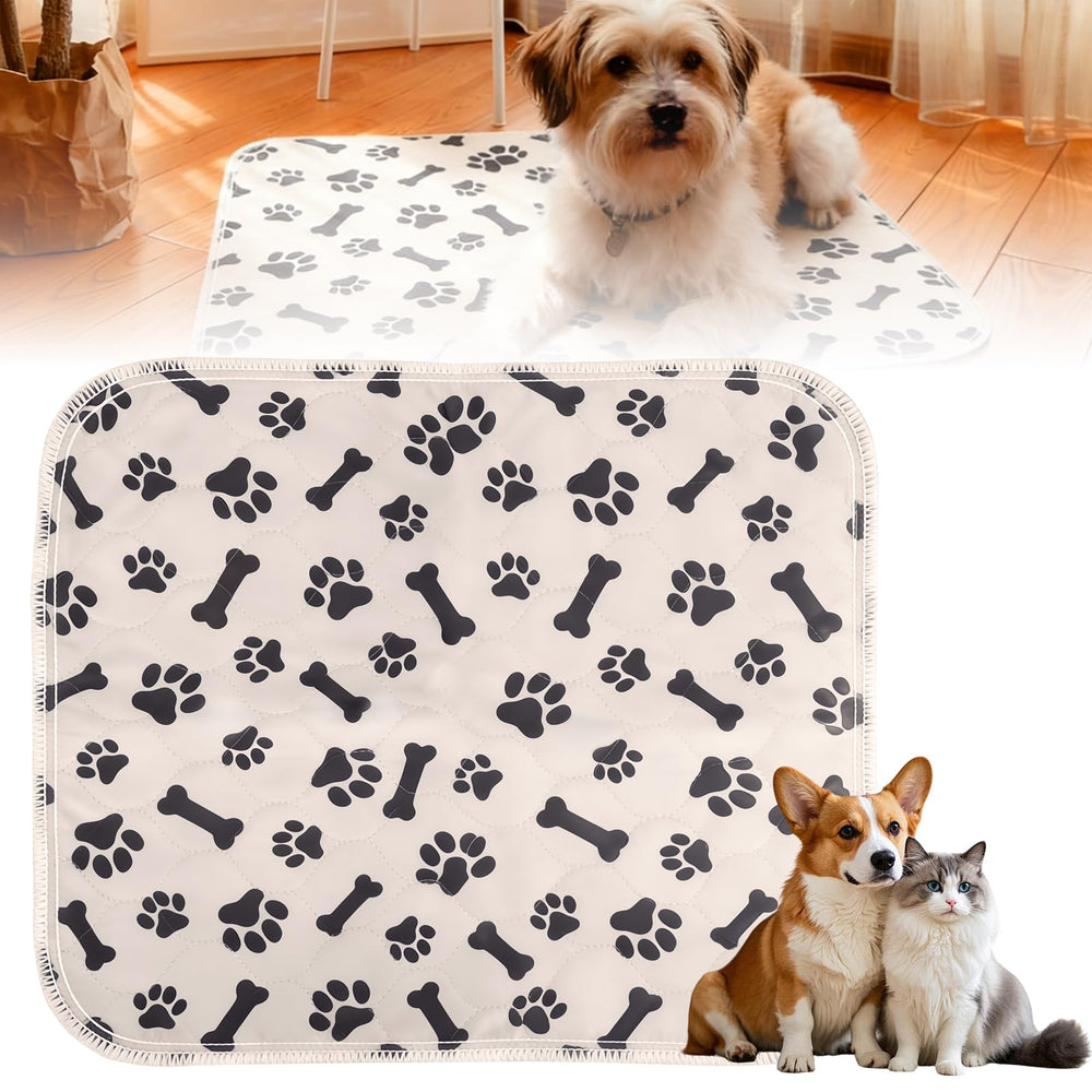 BScintilla washable puppy pad with absorbent core keeps floors dry during training.