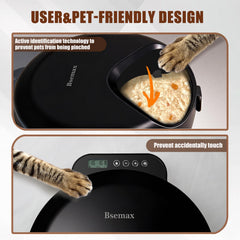 Bsemax automatic feeder four-compartment design enables portioned meals