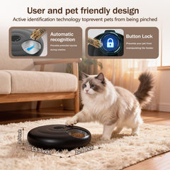 Bsemax cat dog feeder LCD display for simple timer programming and reliable meals.