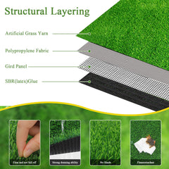 Bsmathom dog-friendly grass turf suitable for playtime indoors