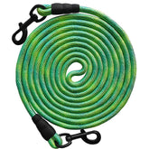 BTINESFUL 8ft green dog tie-out rope for yard use and control