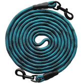 BTINESFUL tie-out rope 8ft blue demonstrates compact portability for yard training