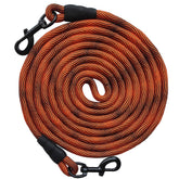 BTINESFUL tie-out rope 8ft orange-black for secure yard tethering