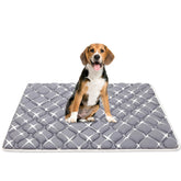 Bubble Bear Dog Crate Pad ultra-soft surface for cozy crate naps.